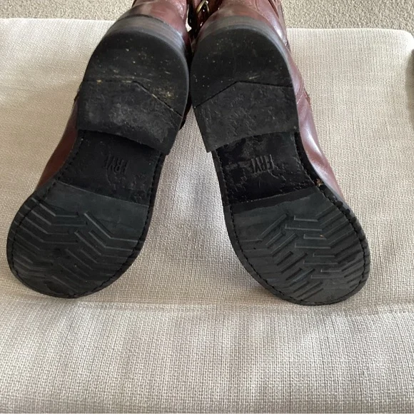 Frye Dark Brown Leather Boots 7 - Picture 7 of 12